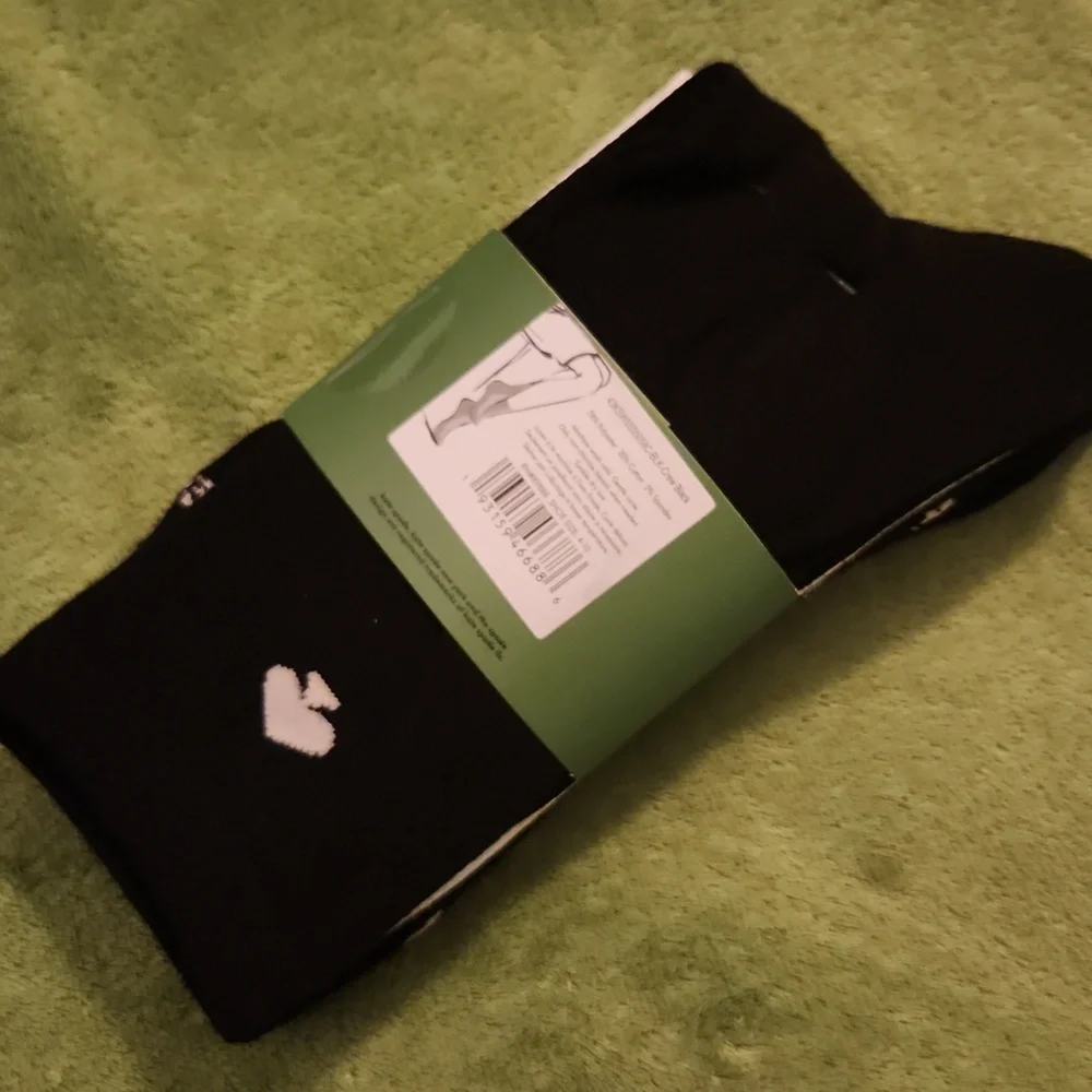 Kate Spade Crew Sock 3 Pack- White, Black And Black With White Bows NWT